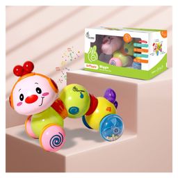R for Rabbit Orapple Wiggle Colourful Musical Push Toy - Yellow-8
