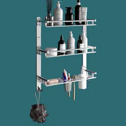 GLOXY Silver-Toned Solid Stainless Steel Bath Accessories Set-picture-19