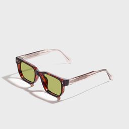 SAM & MARSHALL Unisex Square Sunglasses with UV Protected Lens LONAR_WHITE_2854-3