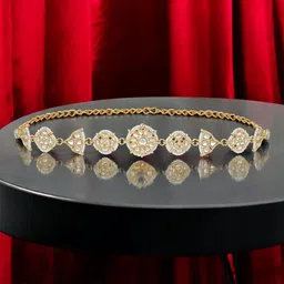 Stefan Women Kundan Stone Traditional Tiara-image-87