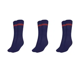 MUKHAKSH Navy Blue Cotton Socks-picture-51