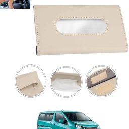 Universal Leatherite Rectangle Beige Tissue Box For Car/office/Home-101 Vehicle Tissue Dispenser-image-74