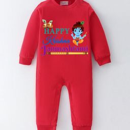 BLUSHES Infants Janmashtami Printed Pure Cotton Romper-43