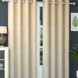 274 cm (9 ft) Velvet Room Darkening Long Door Curtain (Pack Of 2)-image-19