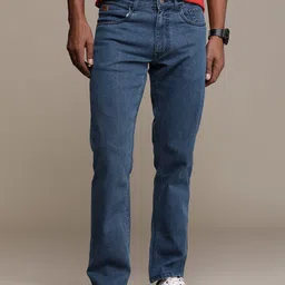 WROGN Men Mid-Rise Anti Fit Light Fade Stretchable Jeans-image-90