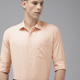 Park Avenue Slim Fit Checked Formal Shirt-image-42