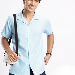 Aeropostale Men Premium Cuban Collar Twill Pure Cotton Casual Shirt-picture-7
