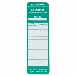 BRADY Tag 2 inch x 6-1/2 inch Green on White for Indoor/Outdoor Usage, 3GAH7 (Pack of 100 Pcs)-image-60