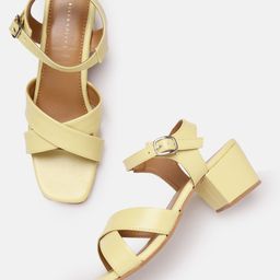 Allen Solly Women Open-Toe Cross Straps Block Heels-36