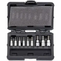 Westward Socket Bit Set Steel Socket Size 6.35 mm (1/4 inch) Drive Size 6.35 mm (1/4 inch), 54TN07-9