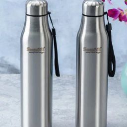 Sumeet Silver Stainless Steel 2 Water Bottles 1000ml-27