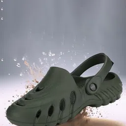KRAASA Men Self Design Waterproof Clogs-picture-8