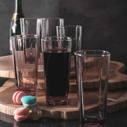 Goodhomes Transparent Drinking Glasses (260 ml) - Set of 6-image-46