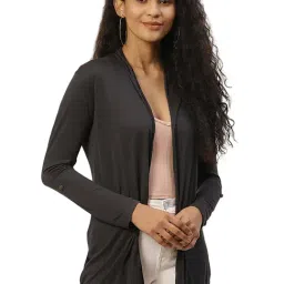 Trend Arrest Grey Full Sleeves Shrug-95