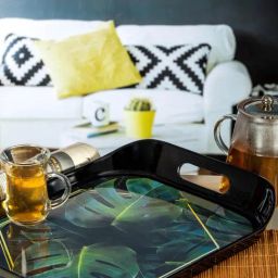 Stehlen Multicolour Melamine Era Extra Large Serving Tray-46