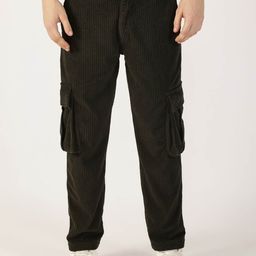 Thomas Scott Men Striped Smart Cargos Trousers-picture-34