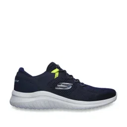 Skechers Men's ULTRA FLEX 2.0 - KERLEM Navy Lime Casual Slip On Shoe-0