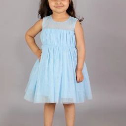 KidsDew Blue Embellished Casual Dress-image-56