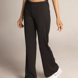 EDRIO Black Elasticated Pants-image-10