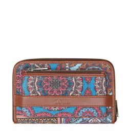 ZOUK Multicolor Printed Zip Around Wallet for Women-image-0