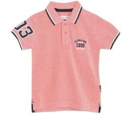 U.S. Polo Assn. Kids Coral Color Block Polo T-Shirt-picture-23