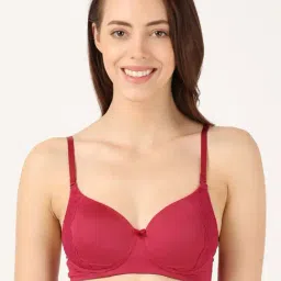 Jockey Wine Full Coverage Wireless T-Shirt Bra-16
