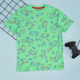 Pantaloons Junior Boys Green Ash Regular Fit T-Shirt-picture-33