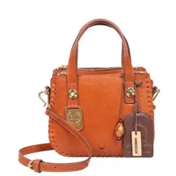 Hidesign Orange Solid Medium Handbag-46