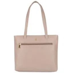 Baggit Pink Solid Medium Tote Handbag-67