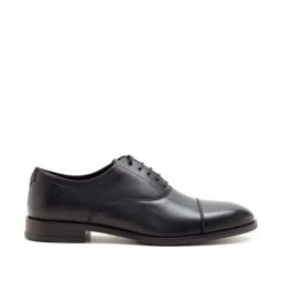 THOMAS CRICK Men's Black Oxford Shoes-image-81