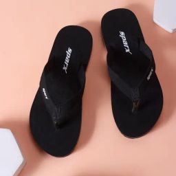 Sparx Women's Black Flip Flops-picture-0