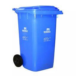 Nilkamal 240 L Blue Plastic Dustbin With Wheel, WB240L1-image-29