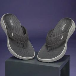 Red Tape Men's COMFORT BREEZE SERIES Grey Flip Flops-23
