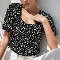 Rare Black Printed Top-image-116