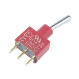 RS PRO Toggle Switch PCB Mount On-(On) SPDT Through Hole Terminal, 7346962-47