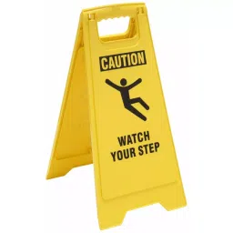 TOUGH GUY Floor Safety Sign Polypropylene 24x11 29/36x12 inch Nominal Sign, 6DMF8-picture-17