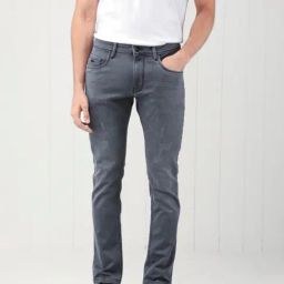Rare Rabbit Grey Slim Fit Fit Solid Jeans-image-51