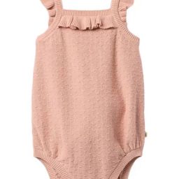 GAP Girls Pink Cotton Self Onesies-image-65