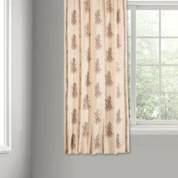 Fabindia Serene Brown Cotton Printed Curtain (5 ft)-47