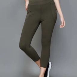 KAPPA Green Logo Print Sports Leggings-image-50
