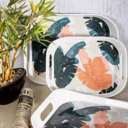 Stehlen Multicolour Melamine Era Serving Tray - Set of 3-19