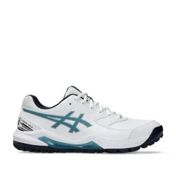 Asics Men's GEL-LETHAL FIELD 2 White & Atlantis Blue Cricket Shoes-14