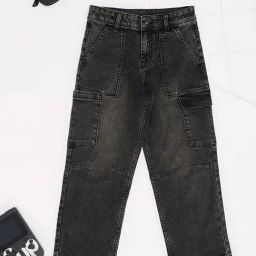 Pantaloons Junior Jet Black Black Jeans-image-67