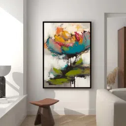 Art Street Black Engineered Wood Mantra Watercolored Wall Art-image-94