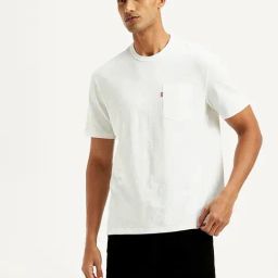 Levi's White Cotton Regular Fit T-Shirt-picture-0