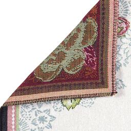 KLOTTHE Set Of 6 White & Red Woven Design Rectangular Table Mats image 5