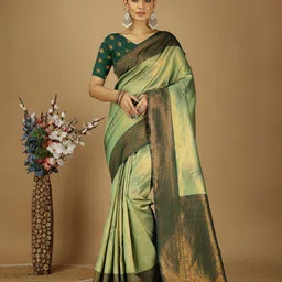 HI FI NX Woven Design Zari Art Silk Kanjeevaram Saree-image-76