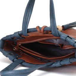 LaFille PU Oversized Structured Handheld Bag with Tasselled image 5