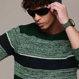 The Roadster Life Co. Striped Acrylic Pullover-image-68