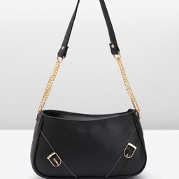 Mast & Harbour Black Solid Shoulder Bag-image-42